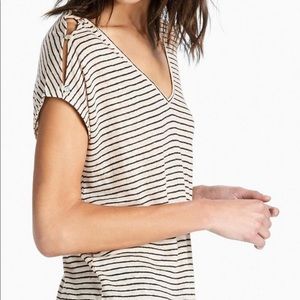 Lucky Brand Linen Striped Shirt - Small